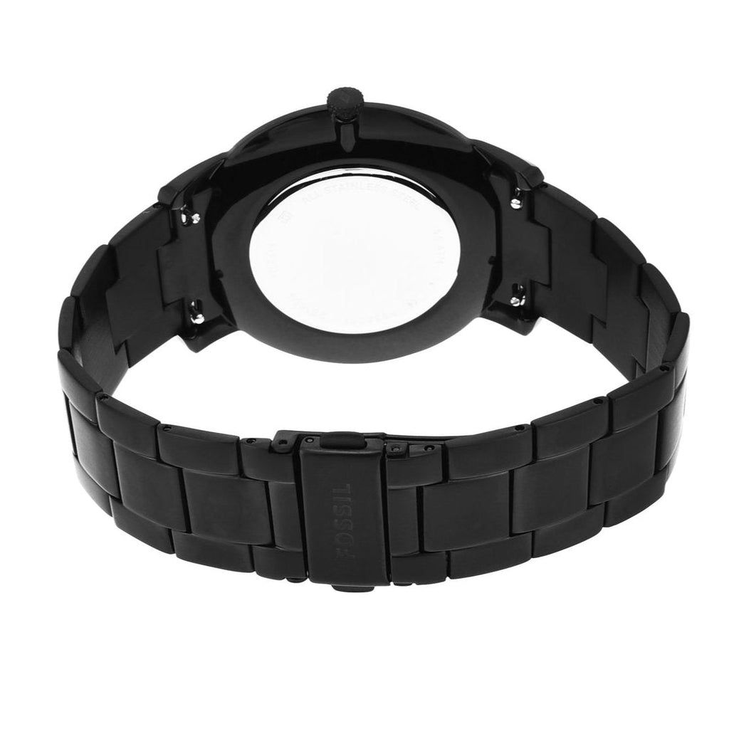 Fossil The Minimalist Black Dial Black Steel Strap Watch for Men - FS5308 Buy Now By Fossil