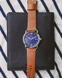 Fossil Commuter Blue Dial Blue Leather Strap Watch for Men - FS5325 Buy Now By Fossil