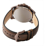 Fossil Grant Chronograph White Dial Brown Leather Strap Watch for Men - FS5344 Buy Now By Fossil