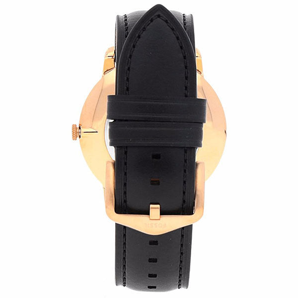Fossil The Minimalist Black Dial Black Leather Strap Watch for Men - FS5376 Buy Now By Fossil