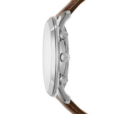 Fossil Neutra Chronograph White Dial Brown Leather Strap Watch for Men - FS5380 Buy Now By Fossil