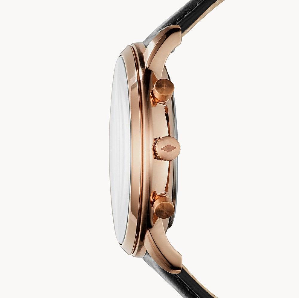 Fossil Goodwin Chronograph White Dial Brown Leather Strap Watch for Men - FS5415 Buy Now By Fossil