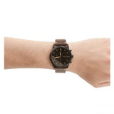Fossil Commuter Chronograph Black Dial Brown Leather Strap Watch for Men - FS5403 Buy Now By Fossil
