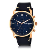 Fossil The Commuter Blue Dial Blue Leather Strap Watch for Men - FS5404 Buy Now By Fossil