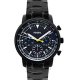 Fossil Goodwin Chronograph Black Dial Black Steel Strap Watch for Men - FS5413 Buy Now By Fossil