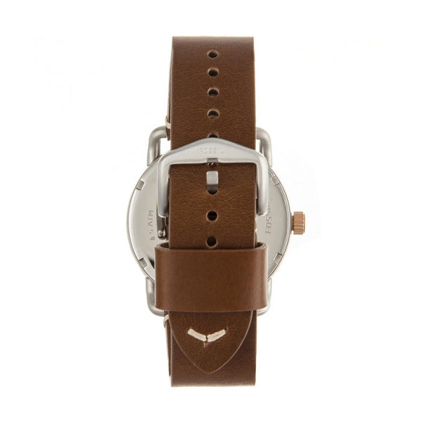 Fossil Commuter Grey Dial Brown Leather Strap Watch for Men - FS5417 Buy Now By Fossil