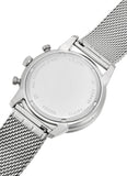 Fossil Neutra Chronograph White Dial Silver Mesh Bracelet Watch for Men - FS5382 Buy Now By Fossil
