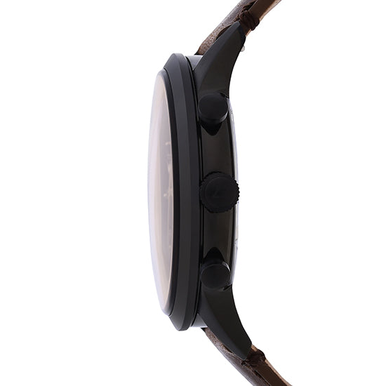Fossil Townsman Chronograph Black Dial Brown Leather Strap Watch for Men - FS5437 Buy Now By Fossil