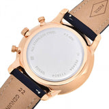 Fossil Neutra Chronograph Blue Dial Blue Leather Strap Watch for Men - FS5454 Buy Now By Fossil