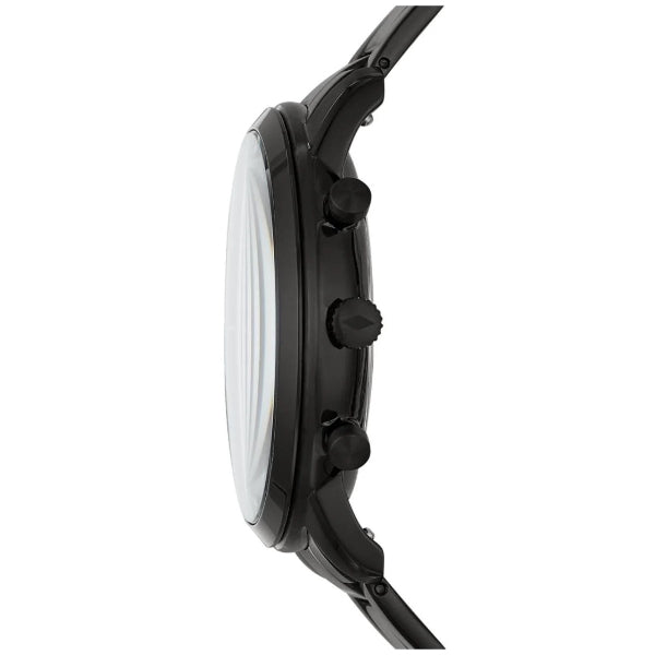 Fossil Neutra Chronograph Black Dial Black Steel Strap Watch for Men - FS5474 Buy Now By Fossil