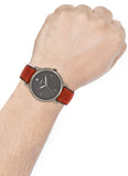 Fossil The Minimalist 3H Grey Dial Brown Leather Strap Watch for Men - FS5479 Buy Now By Fossil