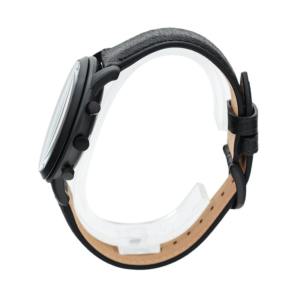 Fossil Neutra Chronograph Black Dial Black Leather Strap Watch for Men - FS5503 Buy Now By Fossil