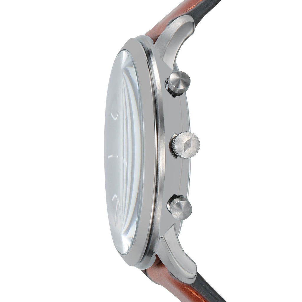 Fossil Neutra Chronograph Green Dial Brown Leather Strap Watch for Men - FS5735 Buy Now By Fossil