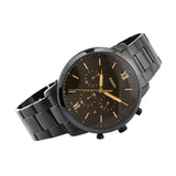 Fossil Neutra Chronograph Black Dial Black Steel Strap Watch for Men - FS5525 Buy Now By Fossil