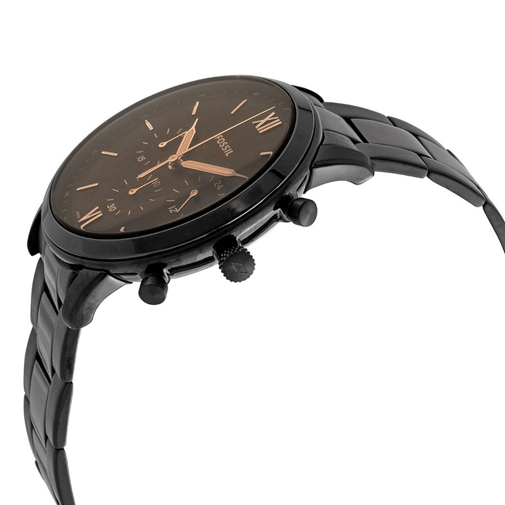 Fossil Neutra Chronograph Black Dial Black Steel Strap Watch for Men - FS5525 Buy Now By Fossil