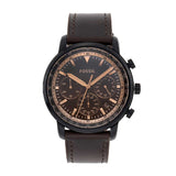 Fossil Goodwin Chronograph Brown Dial Brown Leather Strap Watch for Men - FS5529 Buy Now By Fossil