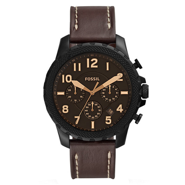 Fossil Bowman Chronograph Brown Dial Brown Leather Strap Watch for Men - FS5601 Buy Now By Fossil