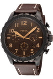 Fossil Bowman Chronograph Brown Dial Brown Leather Strap Watch for Men - FS5601 Buy Now By Fossil