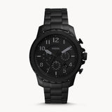 Fossil Bowman Chronograph Black Dial Black Steel Strap Watch for Men - FS5603 Buy Now By Fossil