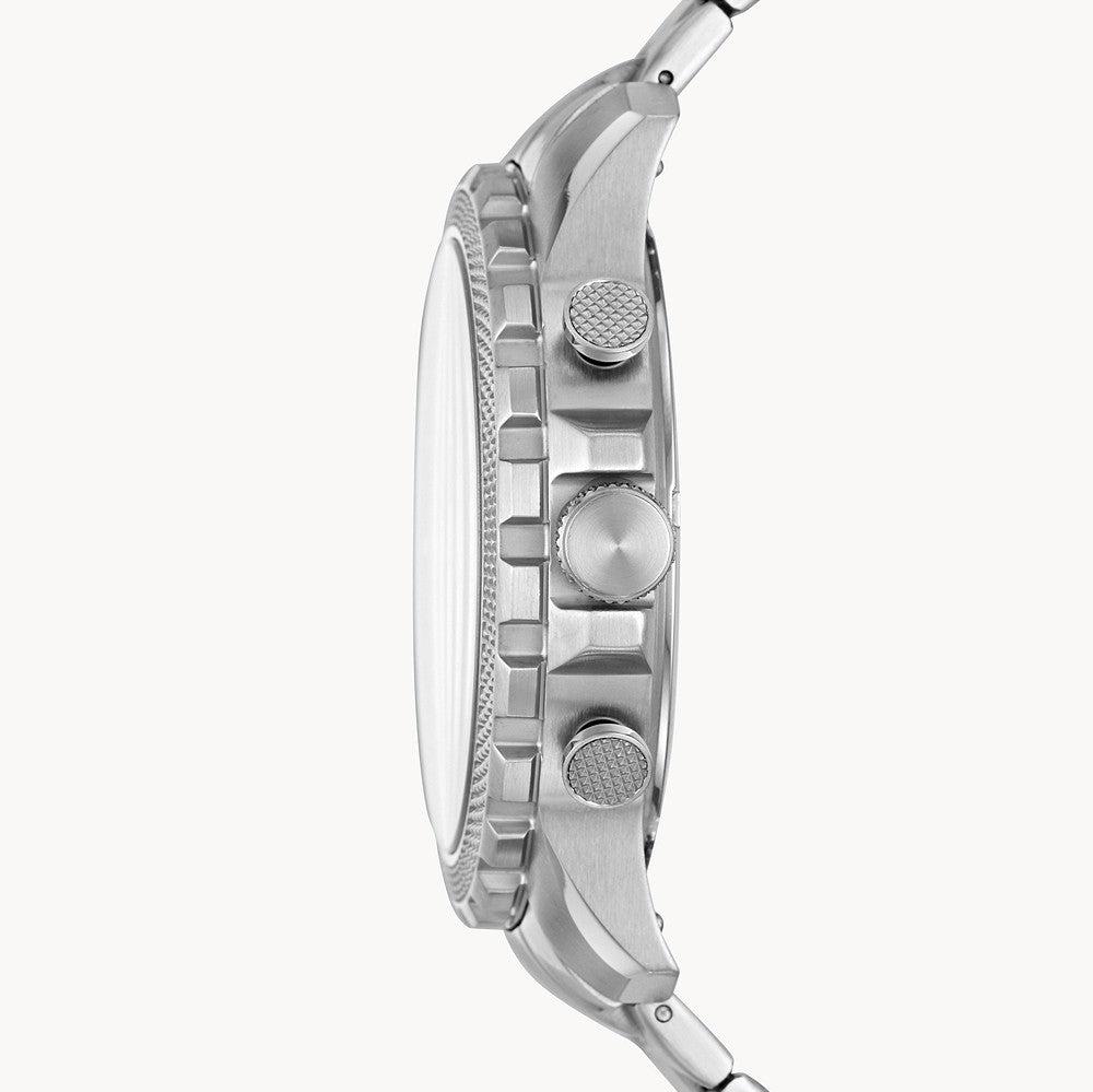 Fossil Bowman Chronograph Blue Dial Silver Steel Strap Watch for Men - FS5604 Buy Now By Fossil