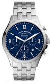 Fossil Forrester Chronograph Blue Dial Silver Steel Strap Watch for Men - FS5605 Buy Now By Fossil