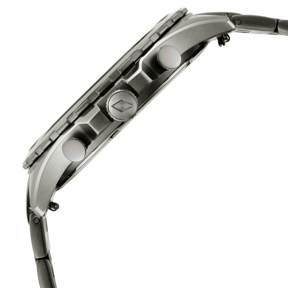 Fossil Forrester Chronograph Black Dial Grey Steel Strap Watch for Men - FS5606 Buy Now By Fossil