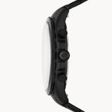 Fossil Forrester Chronograph Black Dial Black Steel Strap Watch for Men - FS5697 Buy Now By Fossil