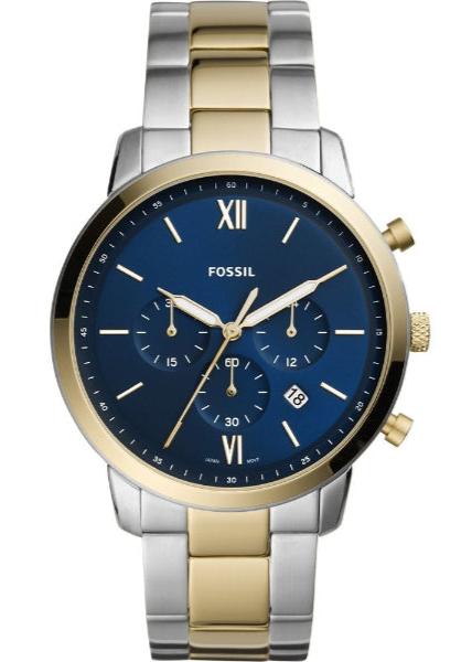 Fossil Neutra Chronograph Blue Dial Two Tone Steel Strap Watch for Men - FS5706 Buy Now By Fossil