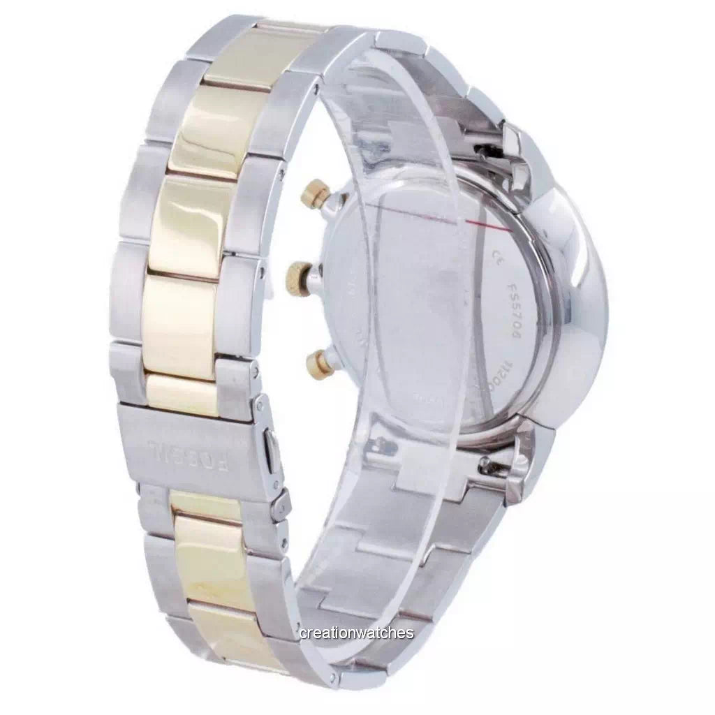 Fossil Neutra Chronograph Blue Dial Two Tone Steel Strap Watch for Men - FS5706 Buy Now By Fossil