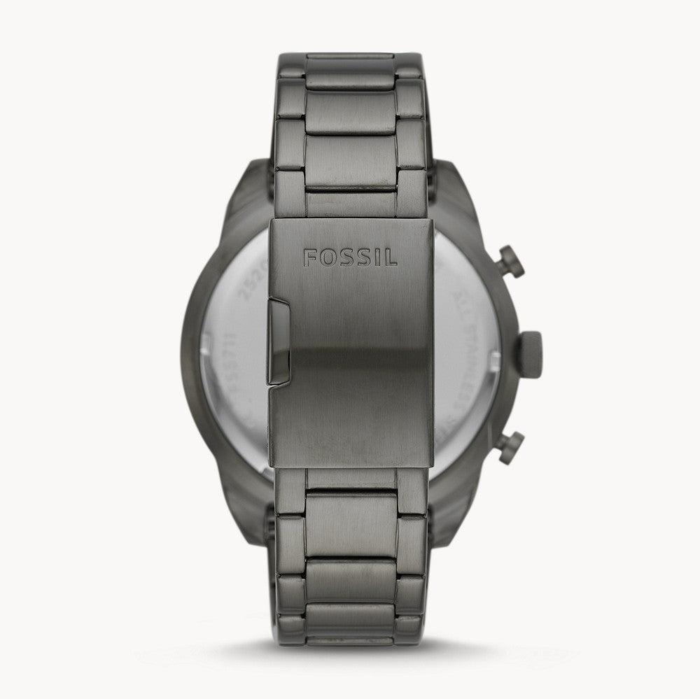 Fossil Bronson Chronograph Blue Dial Grey Steel Strap Watch for Men - FS5711 Buy Now By Fossil