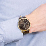 Fossil Neutra Chronograph Brown Dial Brown Leather Strap Watch for Men - FS5763 Buy Now By Fossil