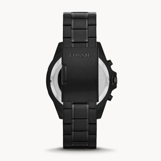 Fossil Garrett Chronograph Black Dial Black Steel Strap Watch for Men - FS5773 Buy Now By Fossil