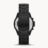 Fossil Garrett Chronograph Black Dial Black Steel Strap Watch for Men - FS5773 Buy Now By Fossil