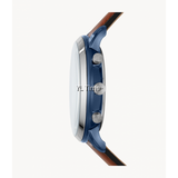 Fossil Neutra Chronograph Blue Dial Brown Leather Strap Watch for Men - FS5791 Buy Now By Fossil