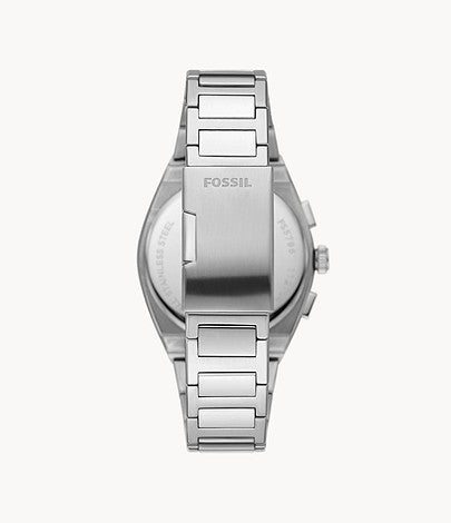 Fossil Pilot Chronograph Black Dial Silver Steel Strap Watch for Men - FS5141 Buy Now By Fossil