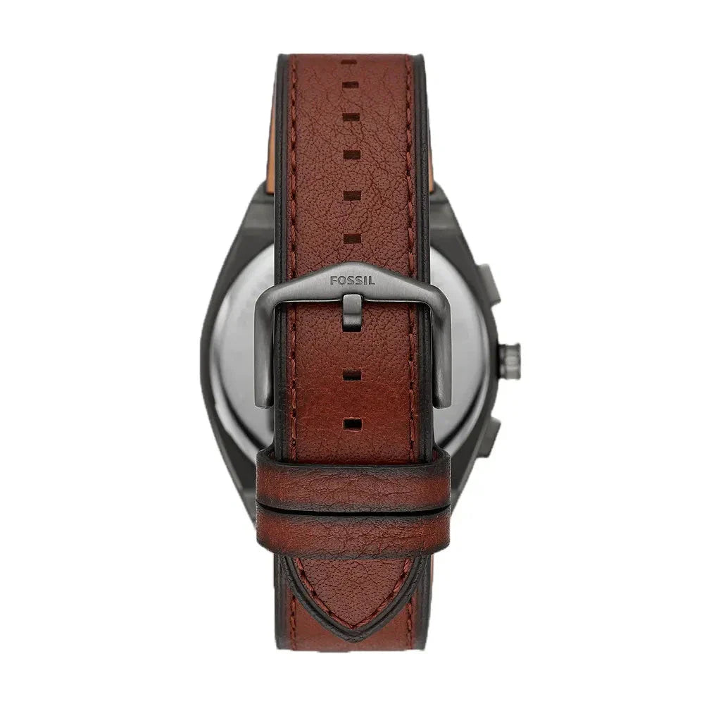 Fossil Retro Pilot Chronograph Brown Dial Brown Leather Strap Watch for Men - FS5833 Buy Now By Fossil