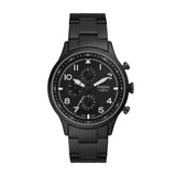 Fossil Pilot Chronograph Black Dial Black Steel Strap Watch for Men - FS5811 Buy Now By Fossil