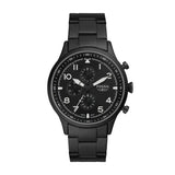 Fossil Pilot Chronograph Black Dial Black Steel Strap Watch for Men - FS5811 Buy Now By Fossil