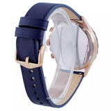 Fossil Forrester Chronograph Blue Dial Blue Leather Strap Watch for Men - FS5814 Buy Now By Fossil