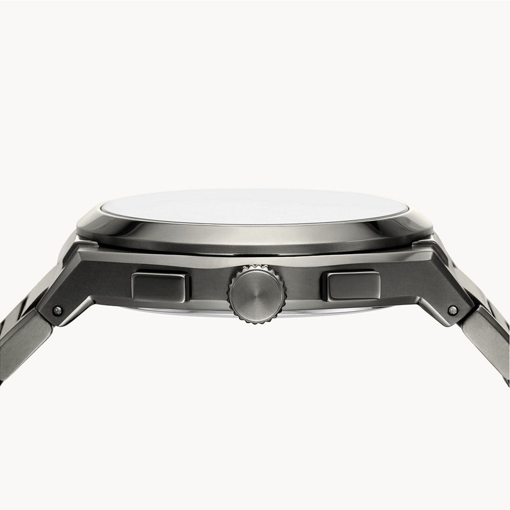 Fossil Everett Chronograph Grey Dial Grey Steel Strap Watch for Men - FS5830 Buy Now By Fossil