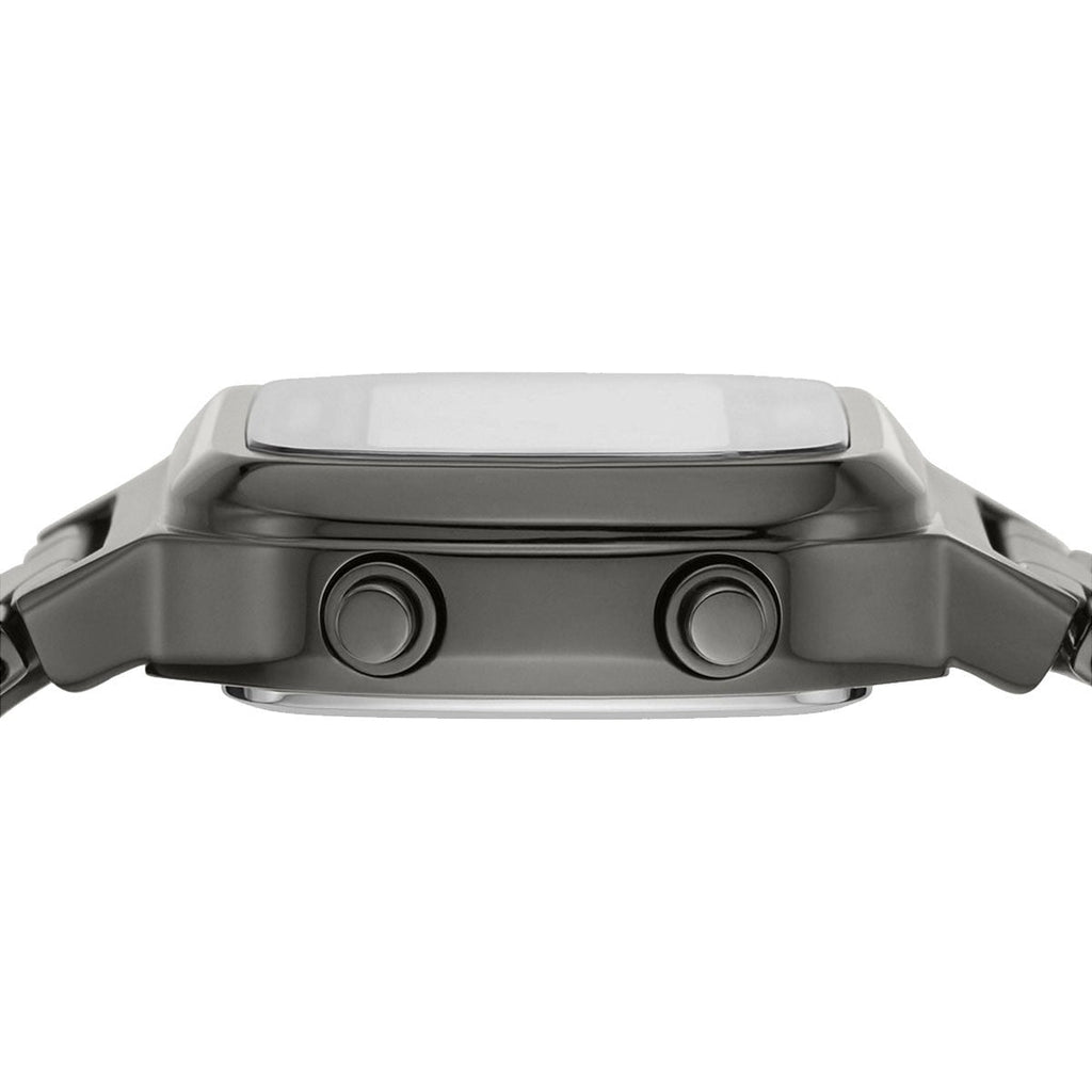 Fossil Retro Digital Black Dial Black Steel Strap Watch for Men - FS5846 Buy Now By Fossil