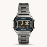 Fossil Retro Digital Black Dial Black Steel Strap Watch for Men - FS5846 Buy Now By Fossil
