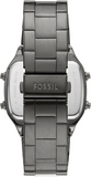 Fossil Retro Digital Black Dial Black Steel Strap Watch for Men - FS5846 Buy Now By Fossil