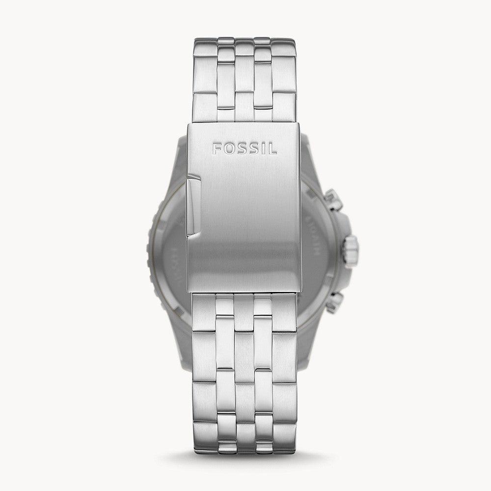 Fossil FB-01 Chronograph Black Dial Silver Steel Strap Watch for Men - FS5864 Buy Now By Fossil