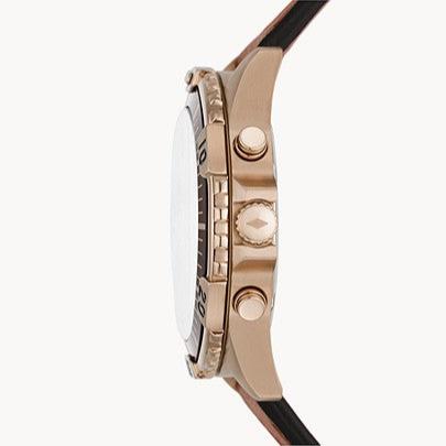 Fossil Garrett Chronograph Brown Dial Brown Leather Strap Watch for Men - FS5867 Buy Now By Fossil