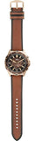 Fossil Garrett Chronograph Brown Dial Brown Leather Strap Watch for Men - FS5867 Buy Now By Fossil