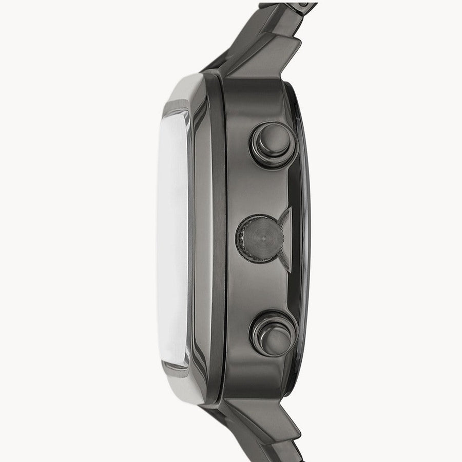 Fossil Retro Analog-Digital Black Dial Grey Steel Strap Watch for Men - FS5892 Buy Now By Fossil