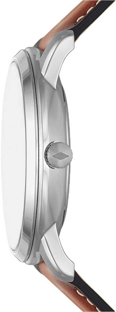 Fossil Neutra Minimalist Moonphase Blue Dial Brown Leather Strap Watch for Men - FS5903 Buy Now By Fossil