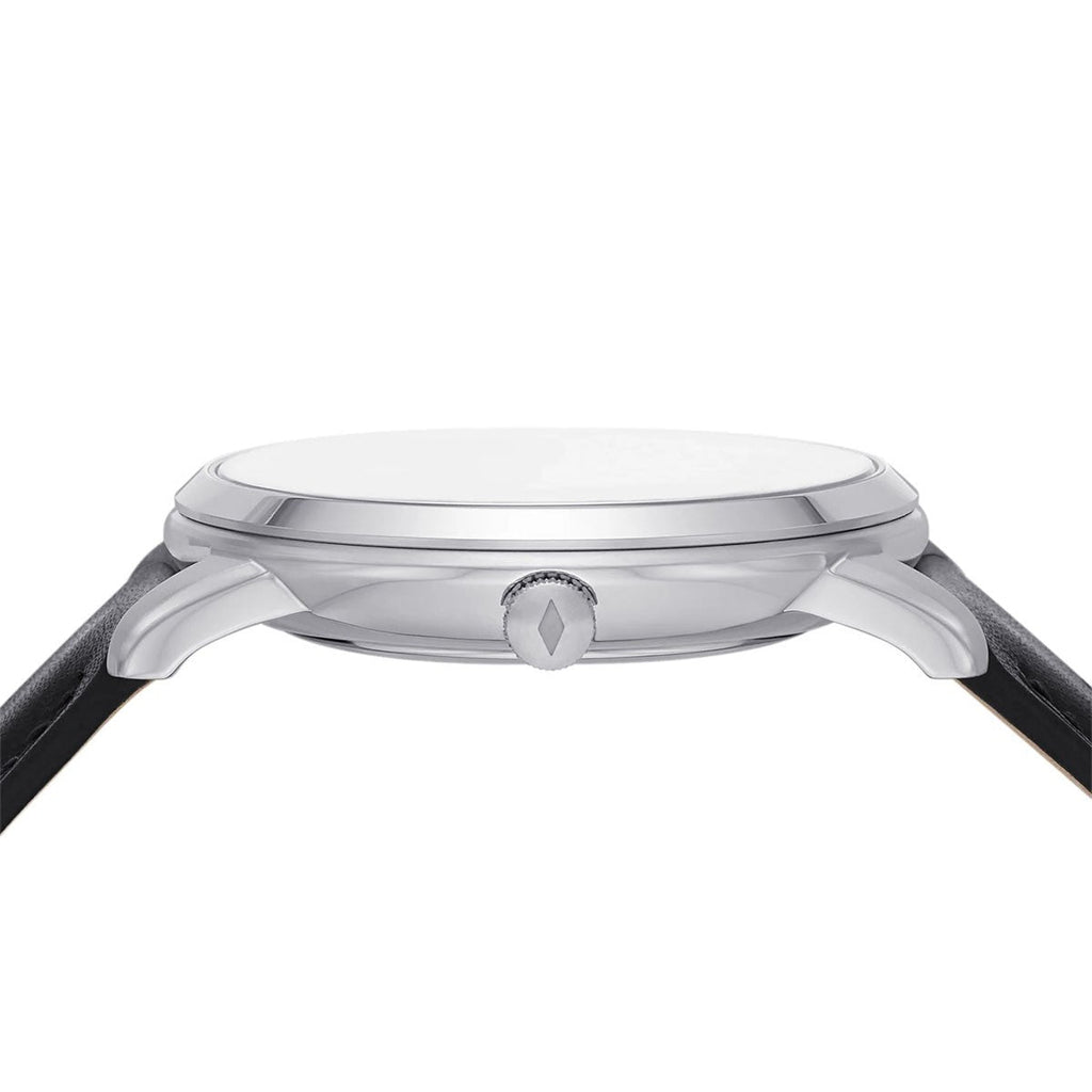 Fossil Neutra Minimalist Moonphase Black Dial Black Leather Strap Watch for Men - FS5904 Buy Now By Fossil