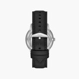 Fossil Neutra Minimalist Moonphase Black Dial Black Leather Strap Watch for Men - FS5904 Buy Now By Fossil